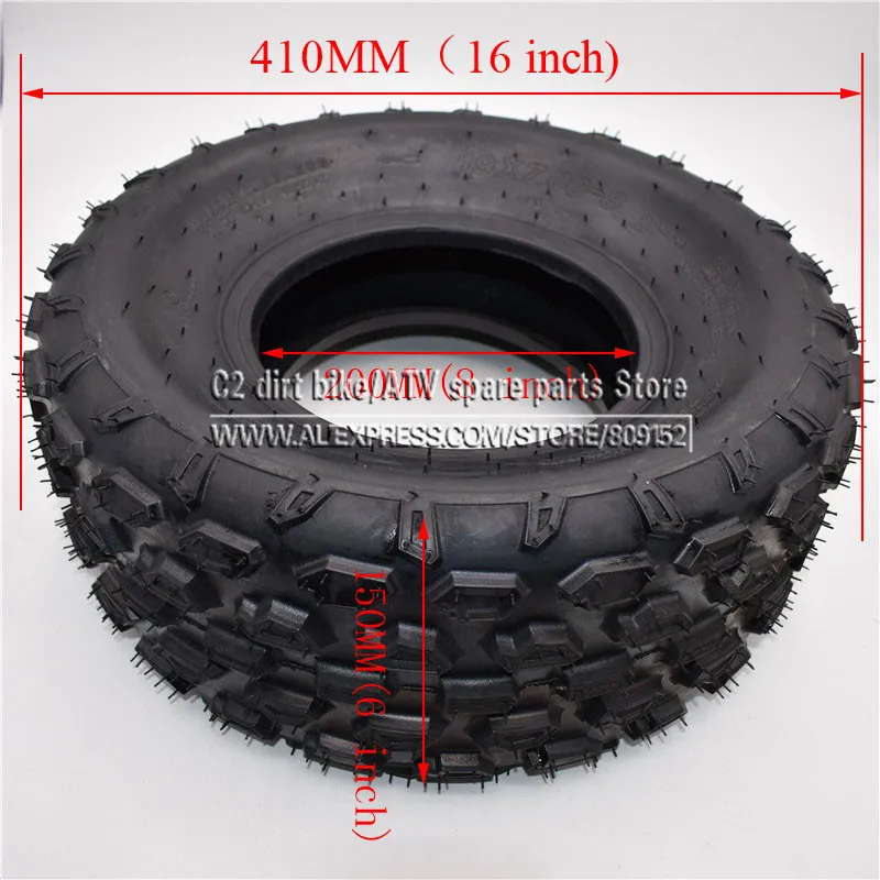 8 Inch ATV Tire 19x7.00-8 (180/75-8) Front Or 18x9.50-8 (220/55-8) Rear Tyre Fit For 50cc 70cc 110cc 125cc Small Quad