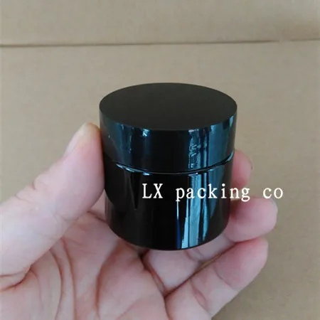 

30g/ml Dark Brown Plastic Jar Black White Lucency lid Cream Lotion Pomade Pill Bath Small Sample Packing Bottles