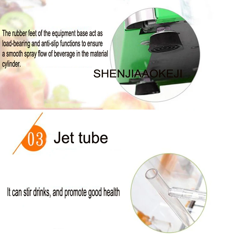 PL-130A商業コールドドリンクディスペンサー30L大ラウンドシリンダージューサー単気筒飲料マシンの噴霧ジューサー220v