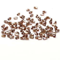 Brown AB 50pcs 2*4mm Austria Crystal 18 Cutting Faces Charm Beads Cylinder Crystal Beads Beadwork Glass Beads Acessories C2
