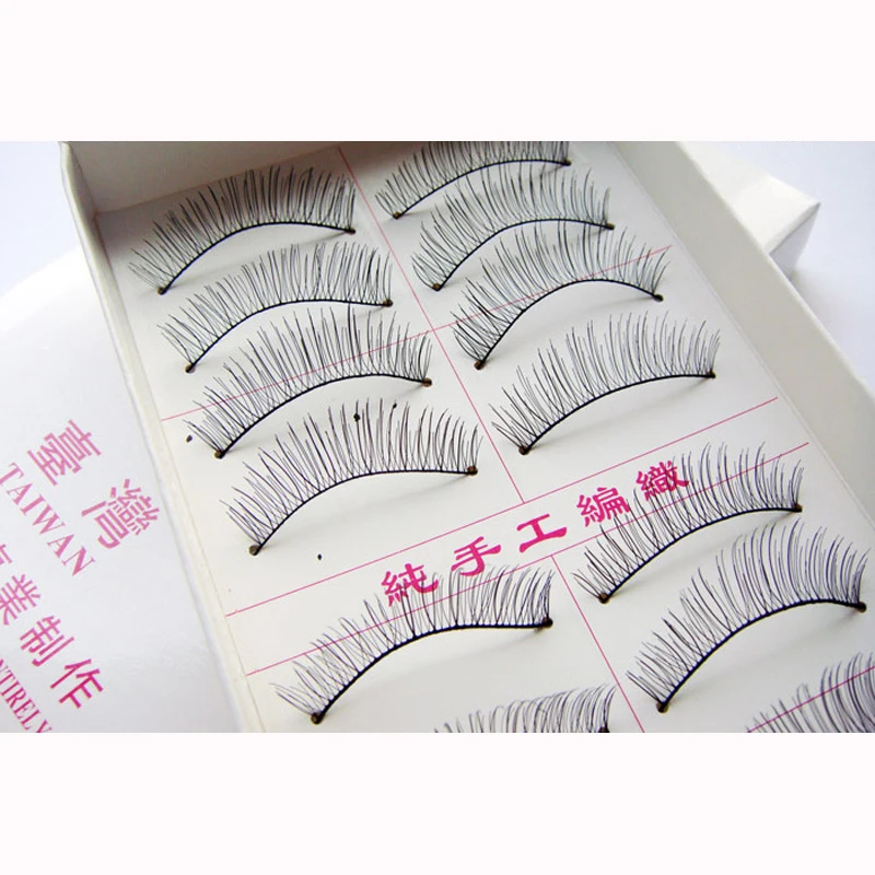 Hot 10 Pairs False Eyelashes Long Soft Handmade Fake Eye Lash Extensions Natural Full Strip Lashes 217#