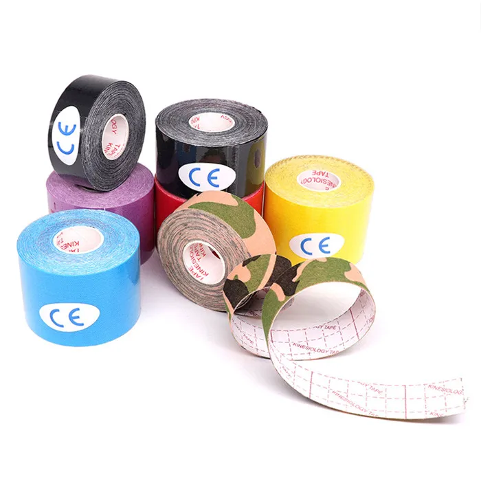 Kinesiologie Klebeband Muskel verband Sport Baumwolle Gummibänder Klebe belastung Verletzungs band Knie Knöchel Handgelenk Schmerz linderung Aufkleber – Detail 3
