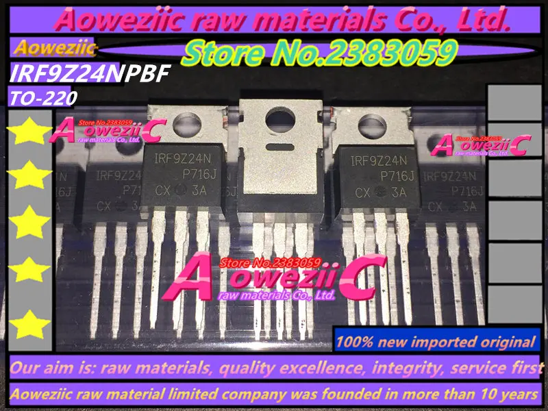 Aoweziic 2017+ 100% new imported original  IRF9Z24NPBF IRF9Z24N  F9Z24N  TO-220 P channel 12A 55V welder common FET