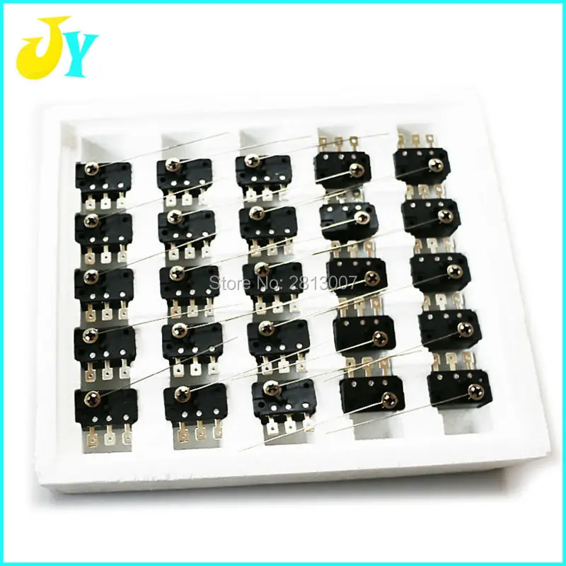 2pcs/lot Three-legged needle micro switch Arcade games cabinet Mechanical Coin acceptor Micro switch old fashioned coin switch