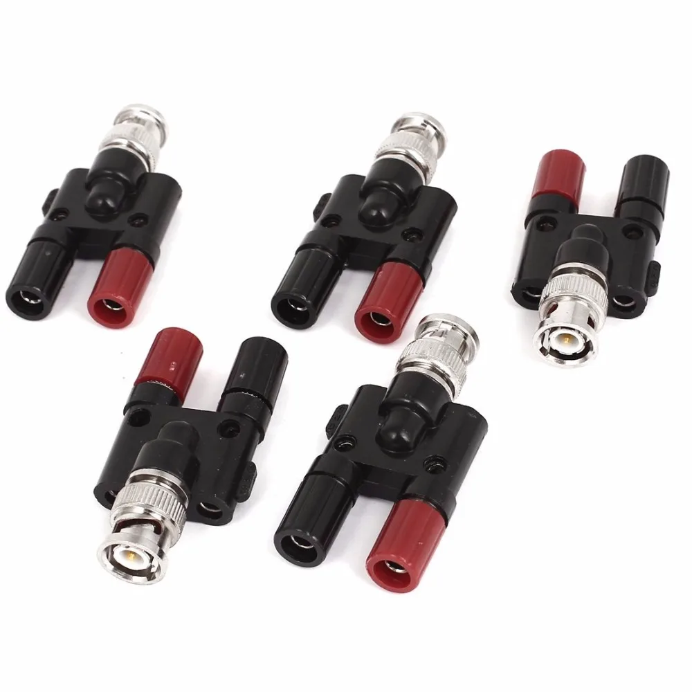 20pcs BNC Male plug to 4MM Twin dual Banana Jack Female Socket Binding Post RF Coax Coaxial Adapter Connector