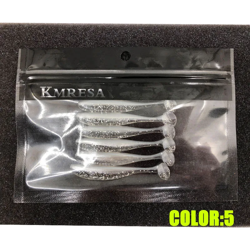 6 Teile/los 5cm 7cm/9cm Wobbler Angeln Lockt Easy Shiner Swimbait Silikon Weichen Köder Doppel Farbe karpfen Künstliche Weicher Köder – Detail 9