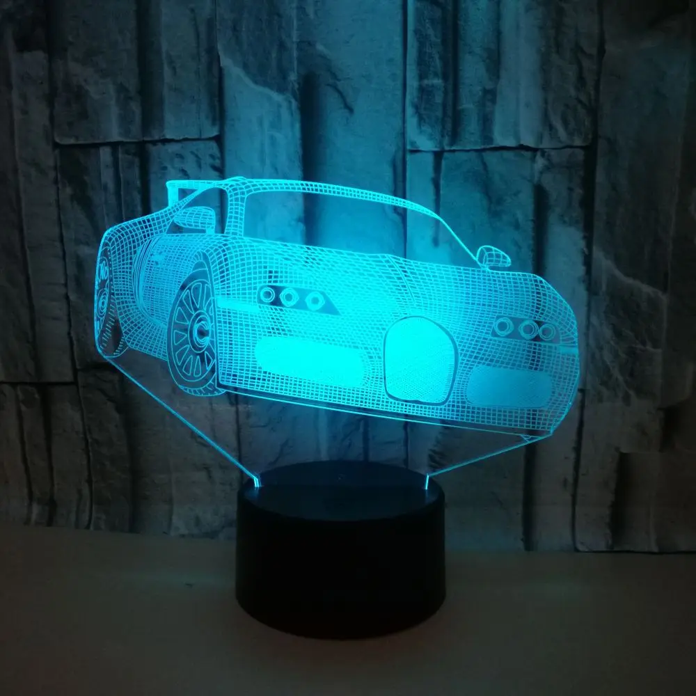 Automobile 3d Night Light Touch Remote Home Gift Small Kids Lamp Luminaria De Mesa Novelty 3d Light Fixtures