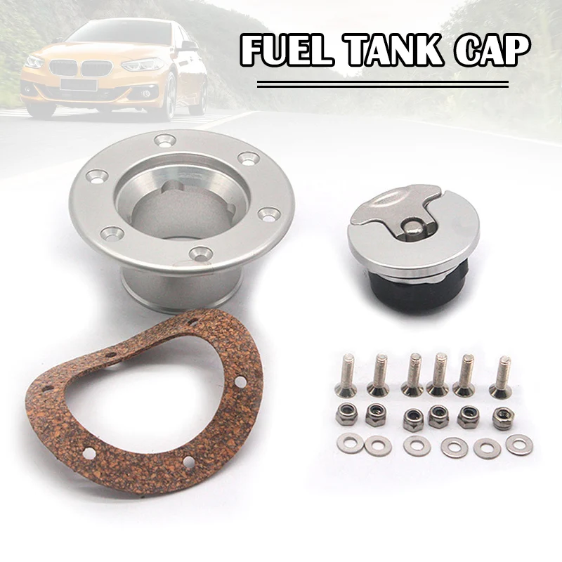 Alluminum Alloy Gas Fuel Tank Cap Door Gas Fuel Filler Cap Door Cover Bolt Mounting Race Rally Car Petrol Tank Car Styli