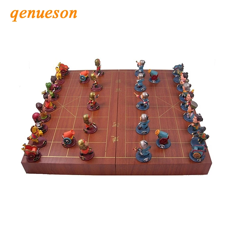 High Quality Chinese Chess Folding Chess Board Chinese Chess Pieces / Parent-child Chess Lovers Collection Good Gift Board Games