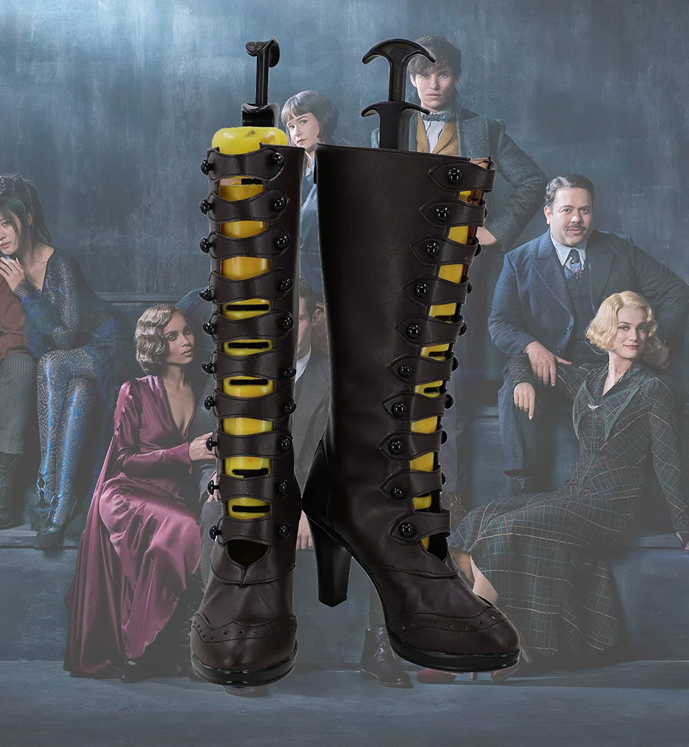 Leta Lestrange Shoes Cosplay Fantastic Beasts and Where to Find Them Leta Lestrange Cosplay Boots High Heel Shoes Custom Made