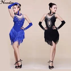 Professional Fringe Latin Dance Dress For Women Ballroom Dance Competition Dresses Lady Modern Tango/Rumba/Salsa/Latin Costumes