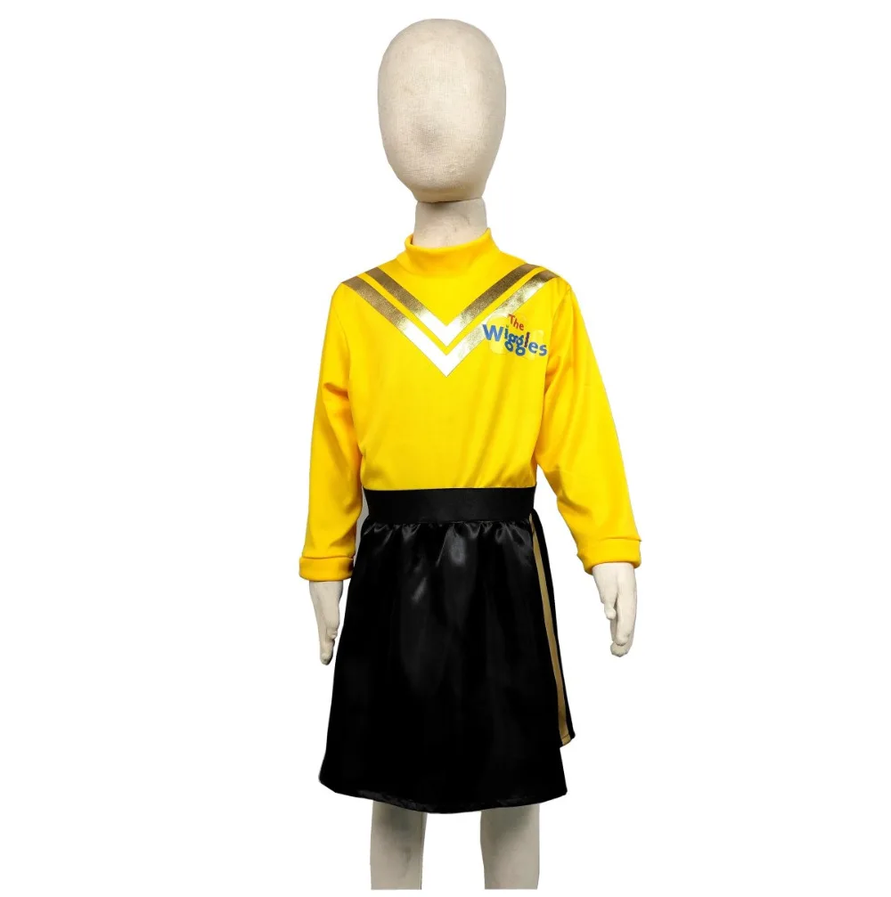 Kleid up als Emma von die Wiggles mit diesem fabulous gelb und schwarz outfit prinzessin kostüm Gelb Ballett Tutu kleid