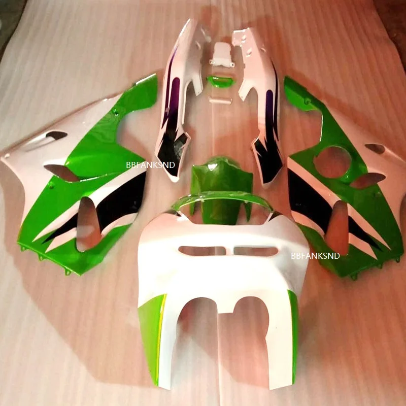 Brand New green ABS Motorcycle fairings for KAWASAKI ninja ZX-6R 1994-1997 white 1994 1995 1996 1997+motorbike fairing