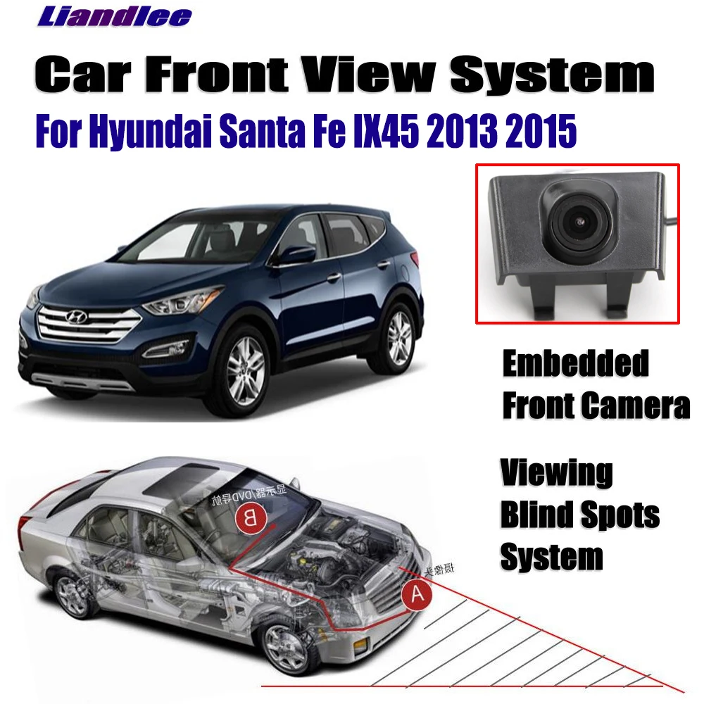 

Car Front View Camera For Hyundai Santa Fe IX45 2013 2015 Not Rear Backup Parking CAM HD CCD Night Vision