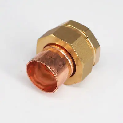 1 "BSP X 28 Mm Kuningan Perempuan Thread Socket Union untuk Tembaga Akhir Pakan Pipa Fitting untuk Air Gas minyak