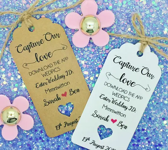 custom capture our love Selfie Stick Instruction wedding thank you Gift Tags welcome Guest favors Labels birthday booking Cards