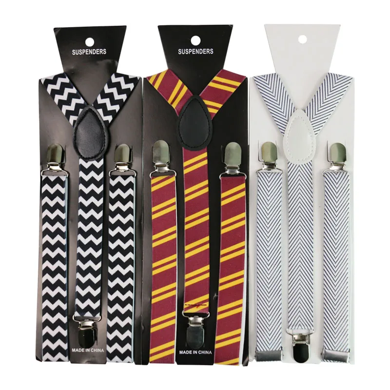 Mens Fashion Shirt Stripe Suspenders Y Shape Adjustable Elastic Shirt  Straps  Non-slip Clamps Leg Suspenders