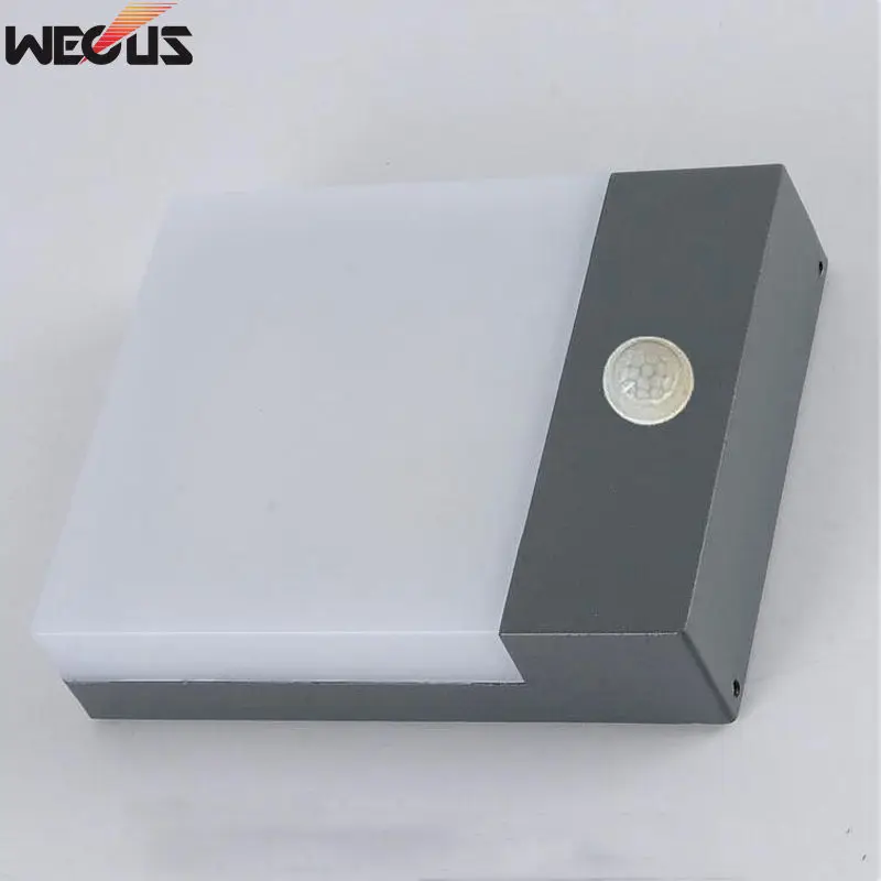 Led Outdoor Wall Light Waterproof IP65 Motion Sensor Led Outdoor Lighting Porch Lights Balcony Garden Lights Outdoor Wall Lamp