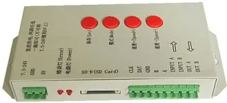 

100% Origion T-1000S SD Card LED Pixel Controller,DC5~24V,Max 2048Pixels,Support WS2801,LPD6803,WS2811,TM1804,TM1809,LPD8806 Etc