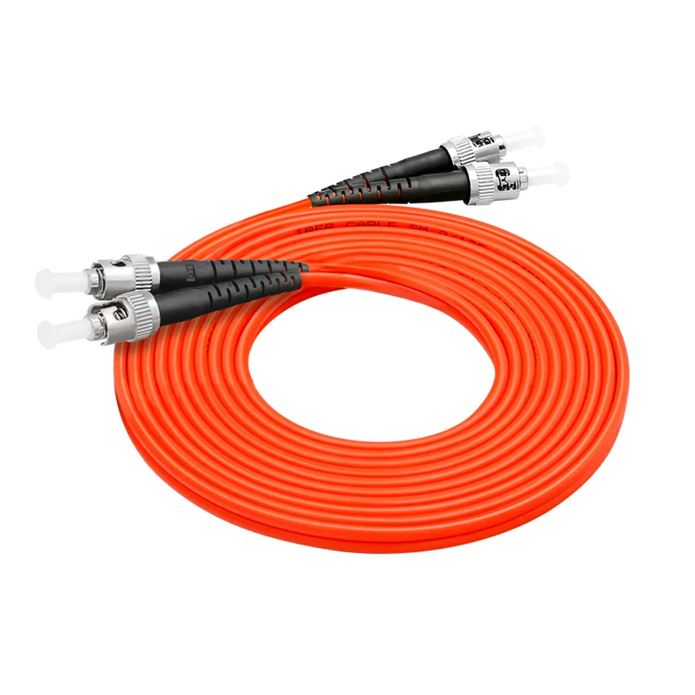 10pcs 3M 9ft. ST UPC to ST UPC Multimode M/M Duplex 3.0mm PVC OM1 Fiber Optic Patch Cable, Wholesale