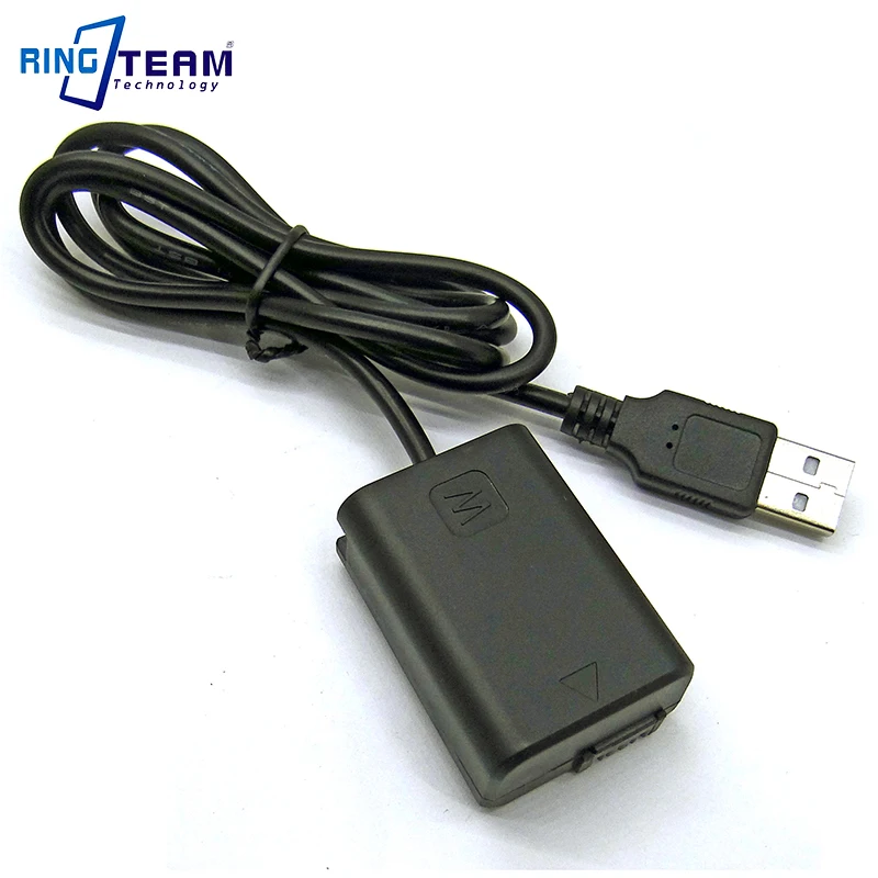 for Sony Camera NEX F3 5 7 SLT-A33 A55 SLT-A35 a7 ZV-E10 A6300 A5000 RX10 NP-FW50 Fake Battery USB AC-PW20 PW20 DC Coupler