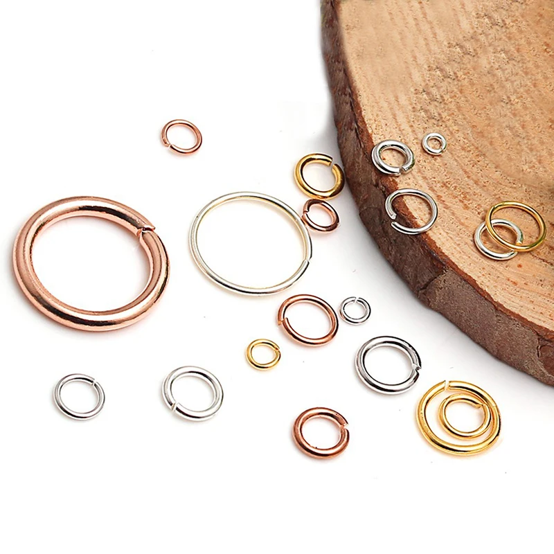 

925 sterling silver open circle ring silver accessories DIY Necklace Bracelets Jewelry Making Findings Connector Accessories
