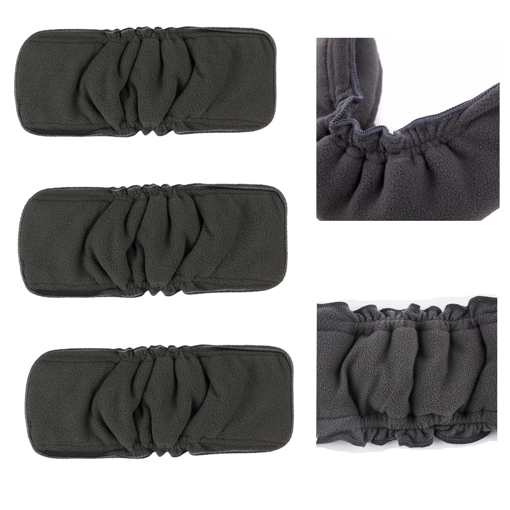 

30 Pieces Bamboo Charcoal Diaper Inserts Double Gussets Carbon Bamboo Liners Best Style Prevent Leakage for Pocket Cloth Diaper