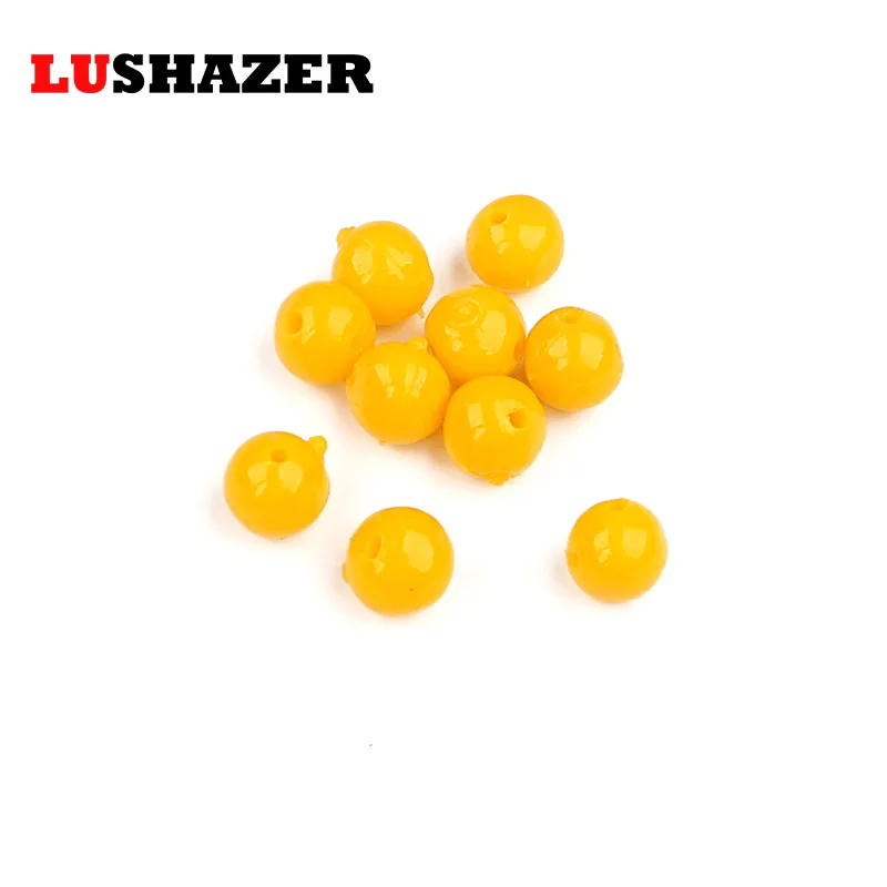 30-50pcs/lot Fishing Floating Beads lure Corn flavor Space Beans 0.8mm 1mm round Balls sea Fishing lures Accessories Tackle