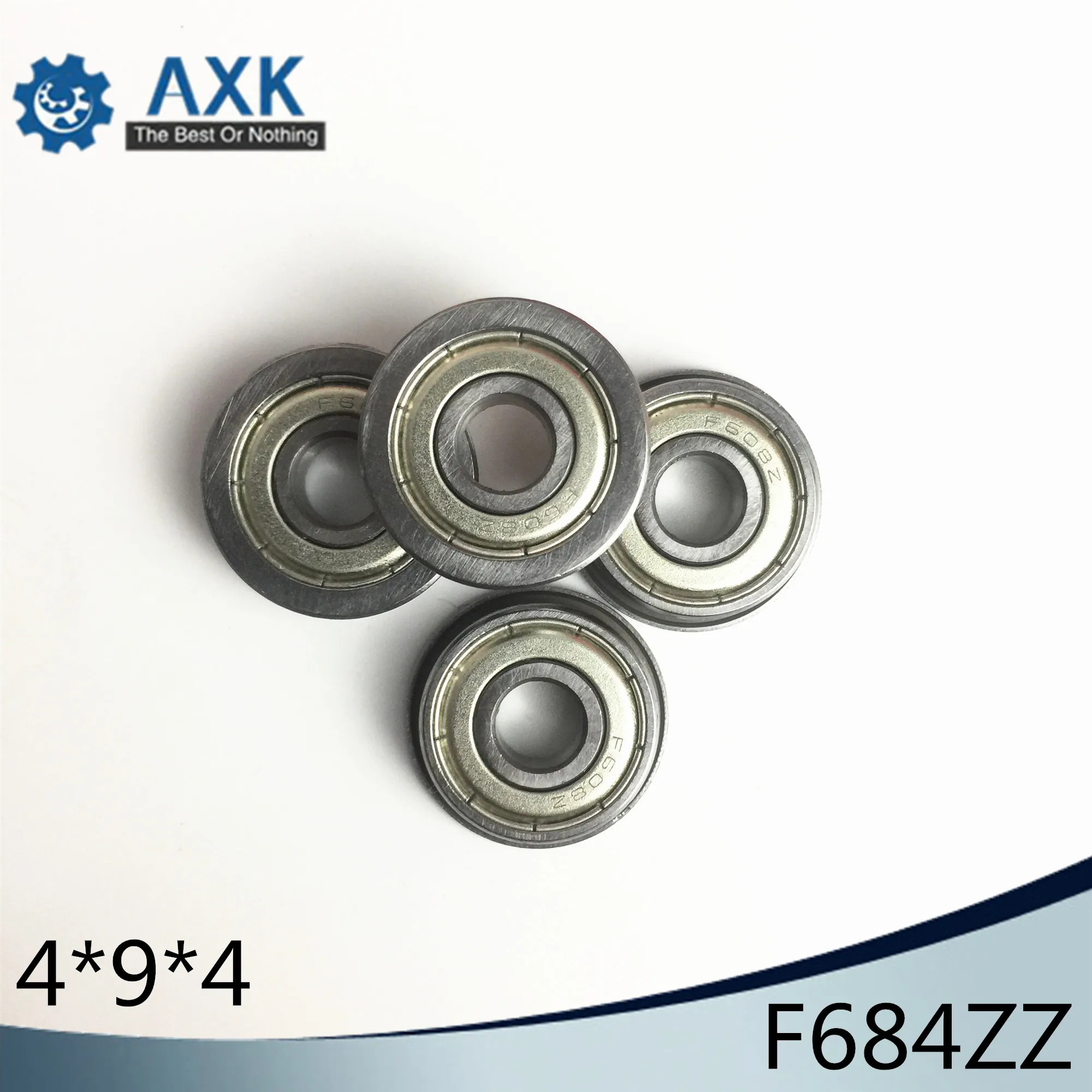 

F684ZZ Flange Bearing 4x9x4 mm ABEC-1 ( 10 PCS ) Flanged F684 Z ZZ Ball Bearings