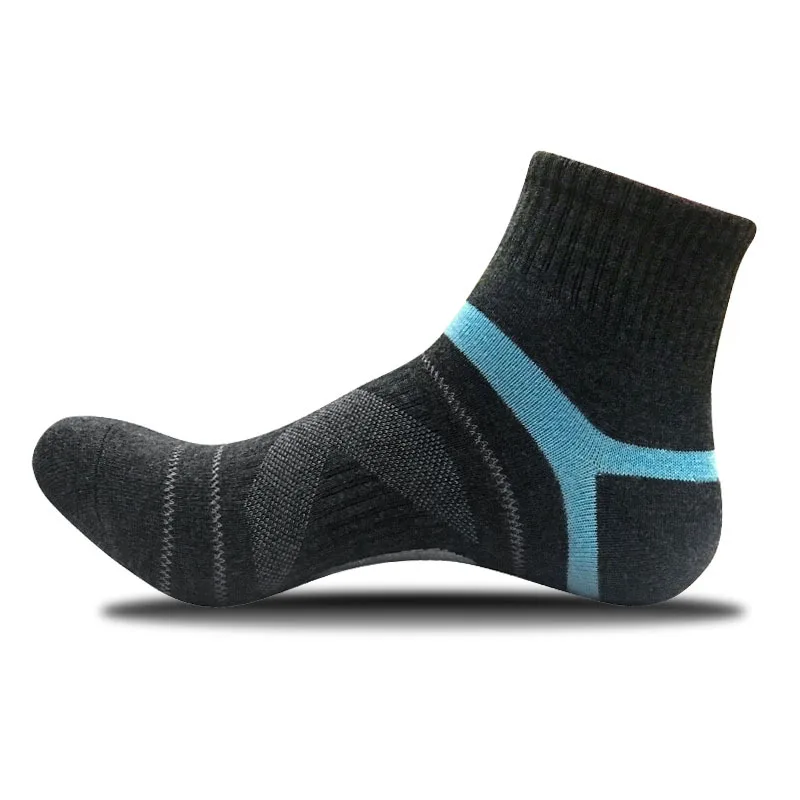 Năm 2020 Nam Nén Tất Vớ Nam Merino Len Đen Mắt Cá Chân Đôi Tất Cotton Herren Socken Bóng Rổ Thể Thao Nén Sock Dành Cho Người Đàn Ông