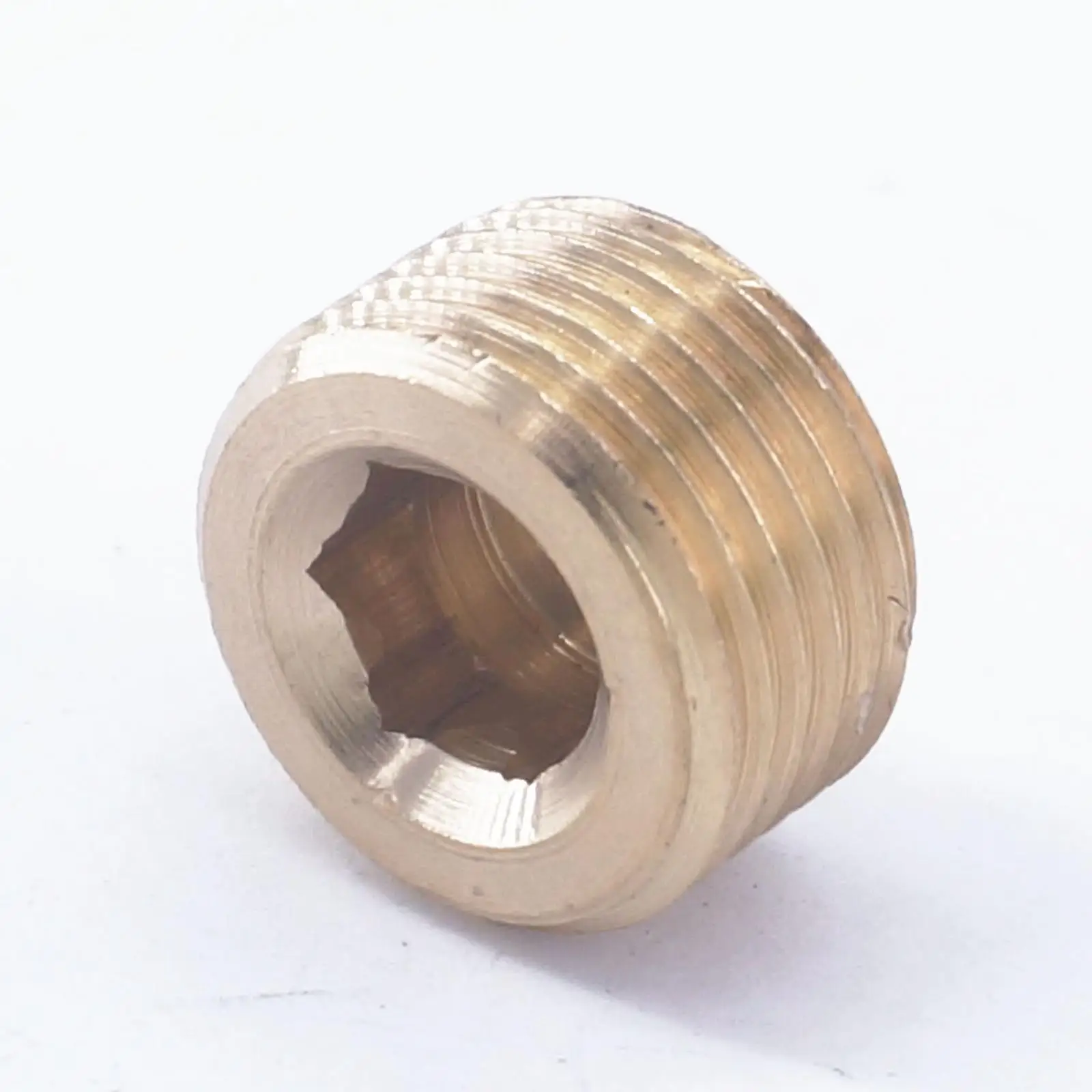 

M18x1.5mm Male Brass Pipe Countersunk Plug Internal Hex Socket Allen Head Pipe End Cap