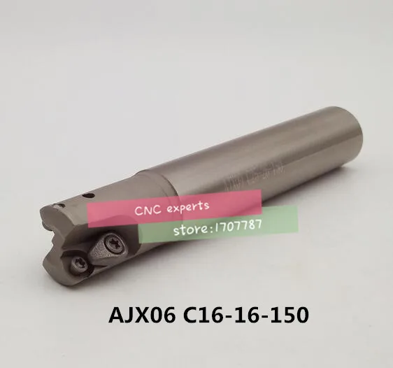 AJX06 C16-16-150 Face End Milling Cutter AJX High feedrate end mill,High Speed Milling Indexable Milling Cutter