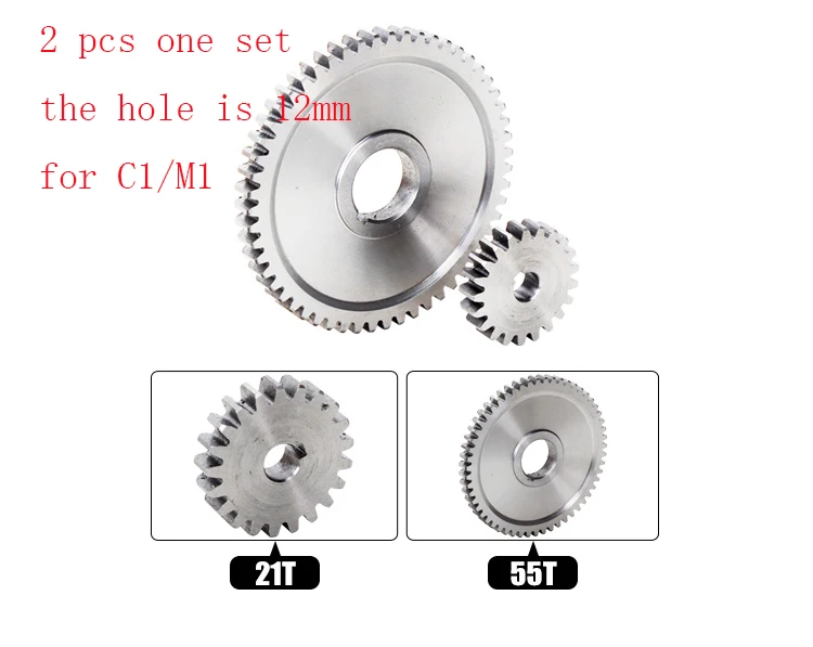 Gratis Pengiriman 2 Buah Satu Set Simant Sieg: S / N: 10084A Mesin Bubut dan Mesin Penggilingan C1 M1 Logam Mini Mesin Bubut Gigi Logam