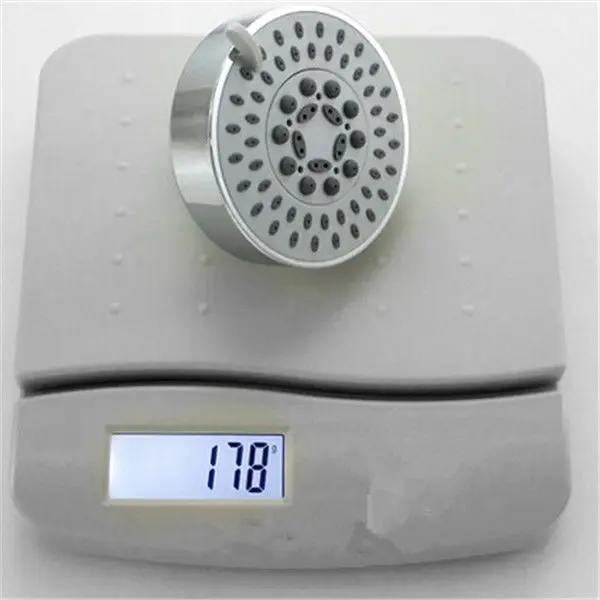 5-Function 4 Inch ABS Rain Shower Head Bathroom Rainfall chrome Showerhead