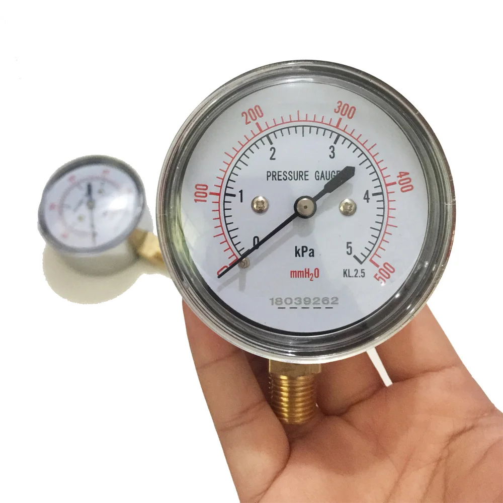 YE-60 Diaphragm Pressure Gauge water meter column surface micro pressure gauge 5KPA 10KPA 15KPa 20KPa 25KPa 30KPa gas meter