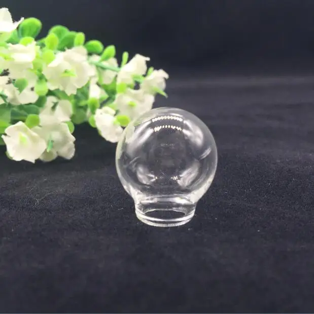 

100pcss/lot fashion 20*12mm glass globe display orbs hollow bubble dome wishing bottle charm vial pendant handmade necklace