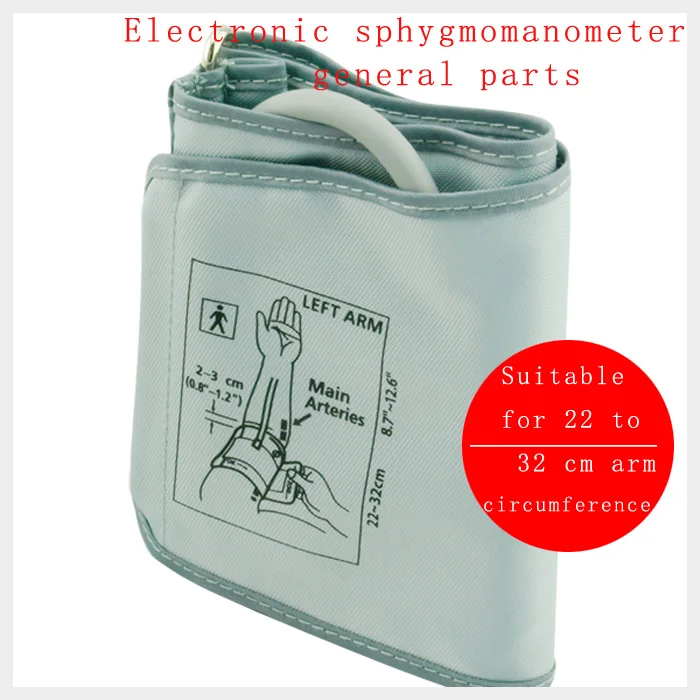 Portable digital arm blood pressure monitor  cuff  single Tube tonometer cuff sphygmomanometer BP meter 22CM-32CM CUFF accessori