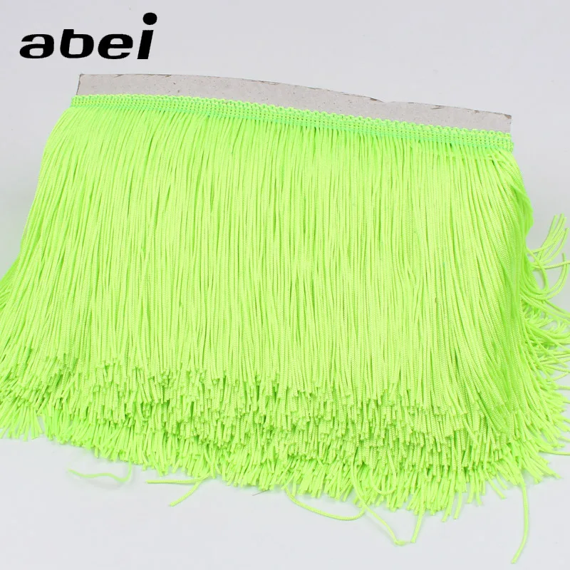 15cm Width 21 Colors Polyester Tassel Fringe Lace Trims Sewing Ribbon Fabric for Latin Dance Party Dress Wedding Crafts