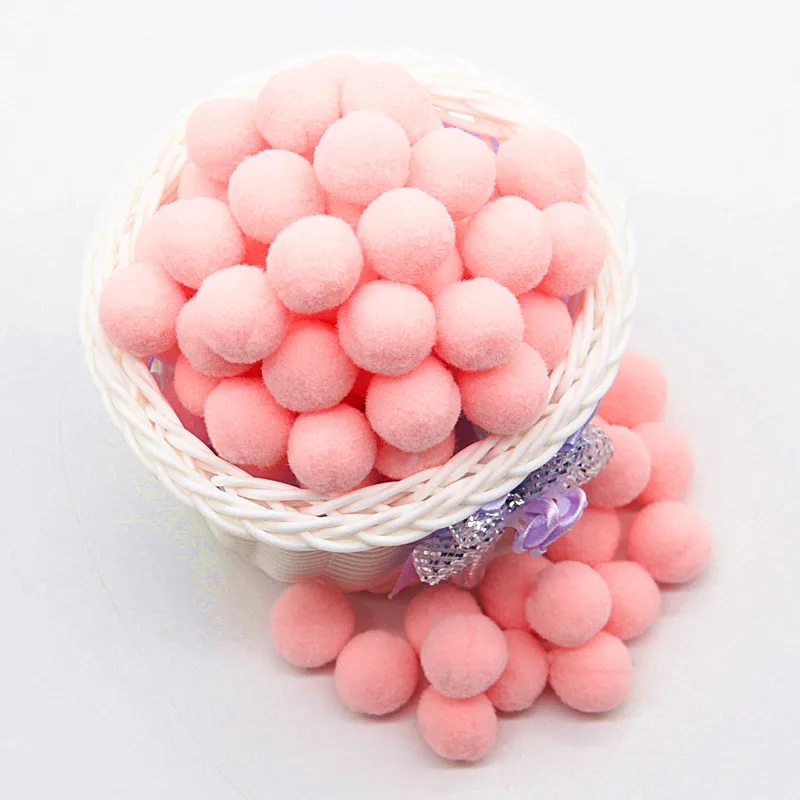 Pompon 8mm 10mm 15mm 20mm 25mm 30m Pompony Ponpon Ball kolorowe Pompony artykuły rzemieślnicze DIY dla dzieci zabawki szycie ubrań 20g