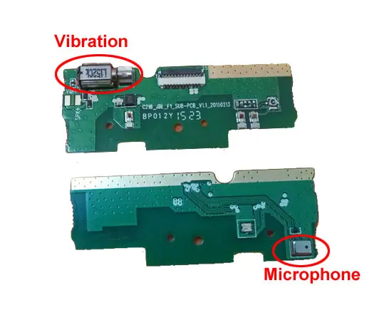 Ymitn Housing USB Module Plug Charge Board Flex Microphone Vibration Charging interface For Elephone P7000 MTK6752