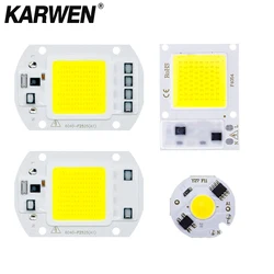 Chip de lâmpada led cob sem necessidade de driver, lâmpada led inteligente ic para iluminação holofote, 3w 5w 7w 9w 10w 20w 30w 50w 220v