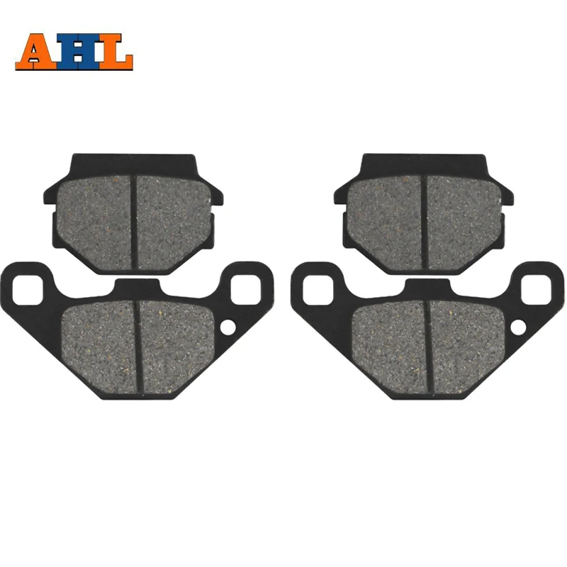 AHL 2 Pairs Motorcycle Front Brake Pads For KAWASAKI ATV KLF300 KLF 300 B Bayou 1988-2004 KXT250 A2 B1 Tecate KLR250 1984-2005