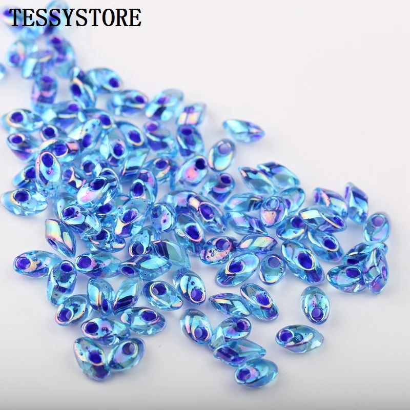 10g/lot 4*7mm High Quality Czech Irregula Glass Beads Colored Single-hole Glass Beads For Jewelry Making Bracelet Accessories