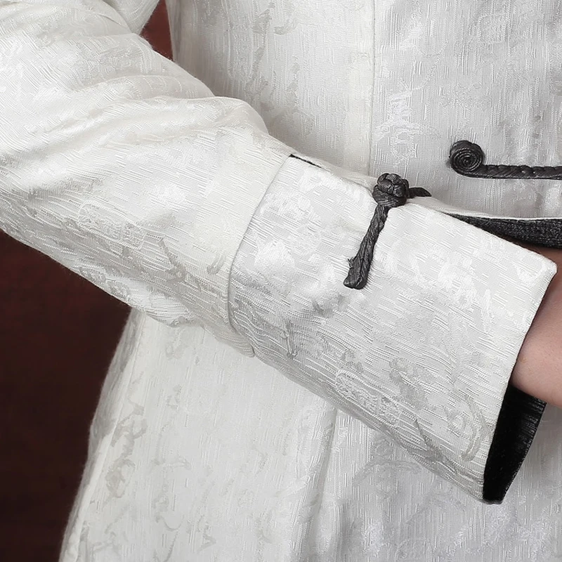 New Fashion Chinese tradition Tang suit White Women Jacket Coat Outerwear Long Sleeves Size: M,L,XL,XXL,XXXL