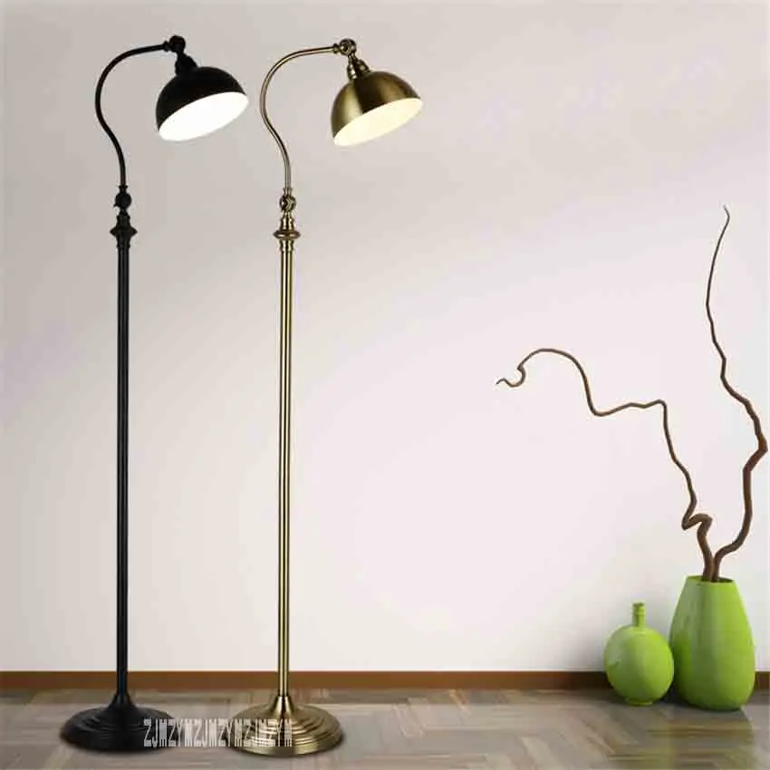 Nordic Retro Simple Vertical Lamp Living Room Study Smart Remote Control Eye Protection Floor Lamp For Bedroom LED Lighting
