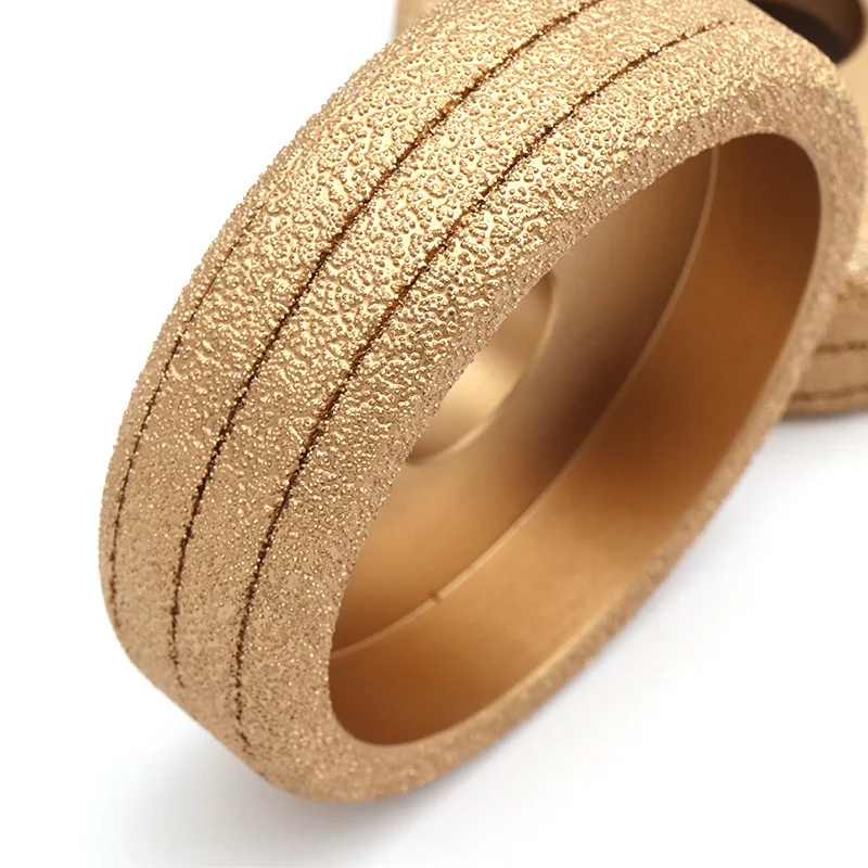 1pcs Grit 35 Vacuum Brazed Diamond Grinding Wheel Semi-circular Straight Edge Round for Stone Jade Abrasive Tools