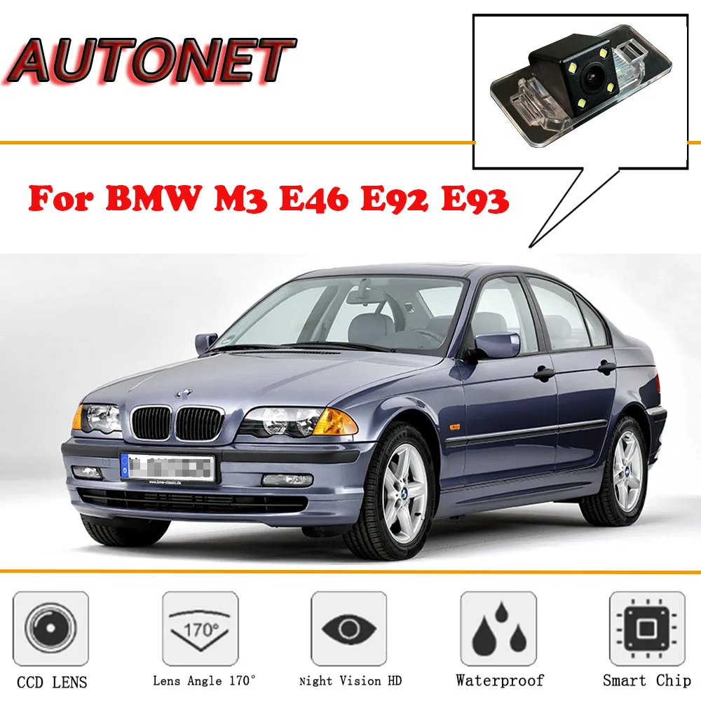 

AUTONET Rear View camera For BMW E46 E39 BMW X3 X5 X6 E60 E61 E62 E90 E91 E92 E53 E70 E71/Backup Camera/license plate camera