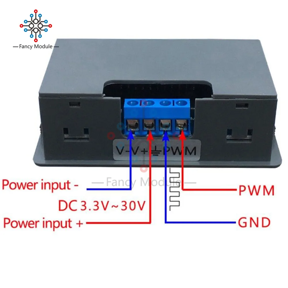 1Hz-150KHz Adjustable Meter PWM Signal Generator Frequency Meter DC 3.3-30V Liquid Crystal Display Duty Cycle Frequency