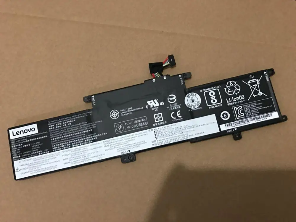 

New genuine Battery for Lenovo ThinkPad Yoga L380 S2 Yoga 2018 01AV483 01AV481 L17C3P53 L17L3P53 SB10K97625 SB10K97627 45WH