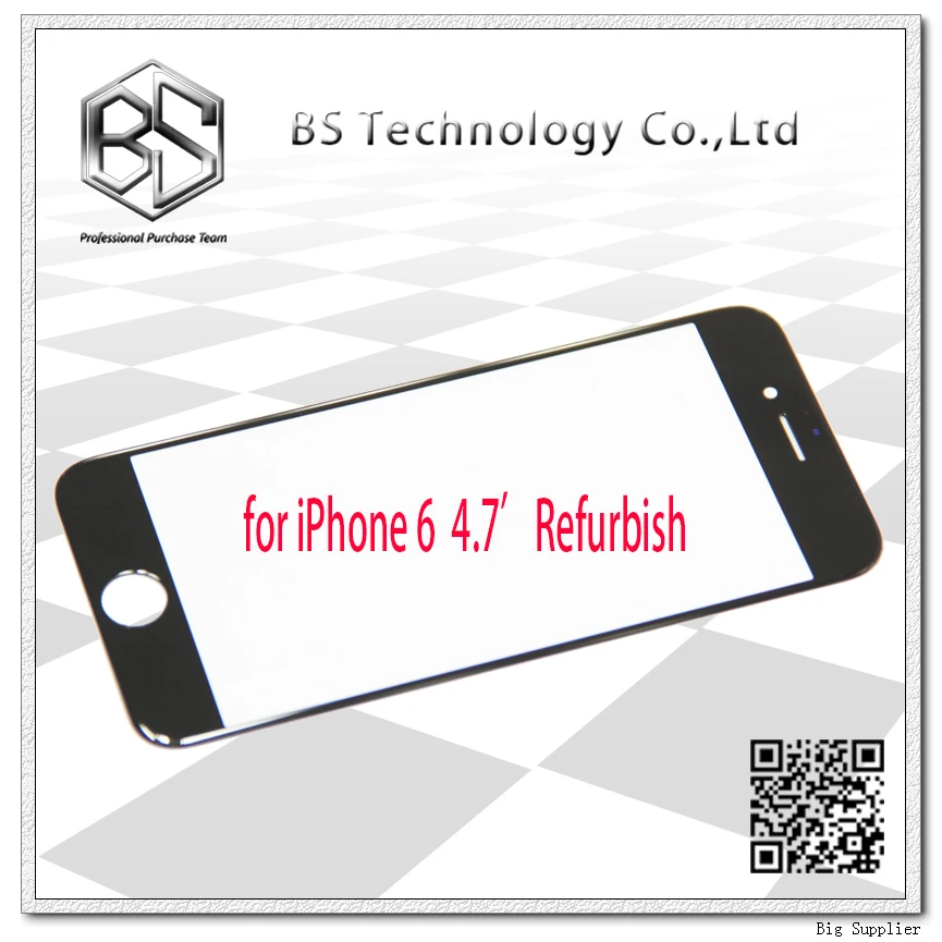 

10pcs/lot High Quality OEM Front Glass Digitizer Panel for iPhone 6 6G Refurbish Materials Black/White